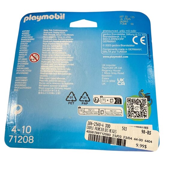 Playmobil Bundle Of 3 Figures Sets: Princess Couple 71208 Beach Duo 70274 Firefi - Picture 5 of 9